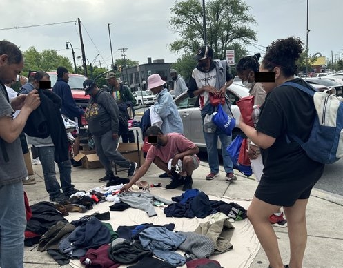 Clients with Donated Clothing Clients with Donated Clothing